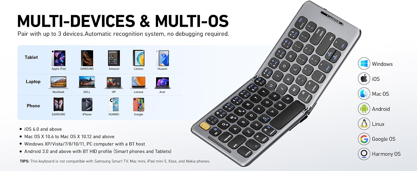 foldable keyboard bluetooth