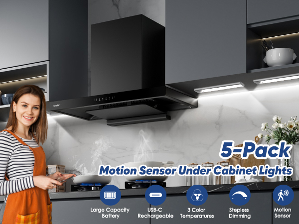 5-Pack Under Cabinet Lighting