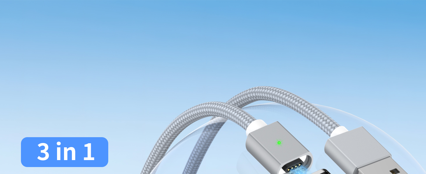 3A Magnetic Charging Cable