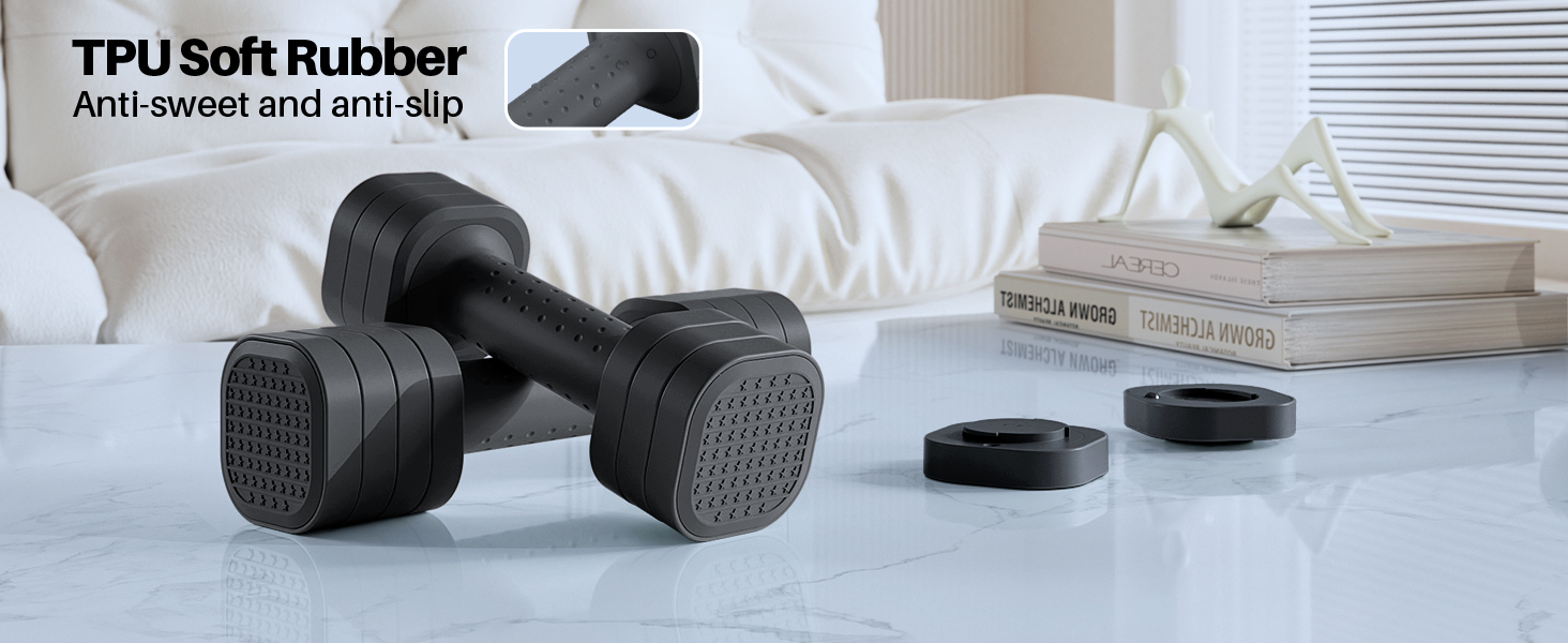 Adjustable Dumbbell Set of 2 Adjustable Weights Dumbbells Set Free Weights Dumbbells Set for Women