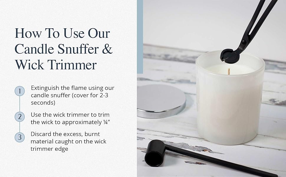 How To Use Our Candle Snuffer &amp; Wick Trimmer