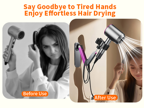 Hands-free hair dryer stand