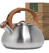 WALDWERK Tea Kettle Stovetop (2.4 Quart) - Teapot for Stovetop - also for Induction and Gas Stove...