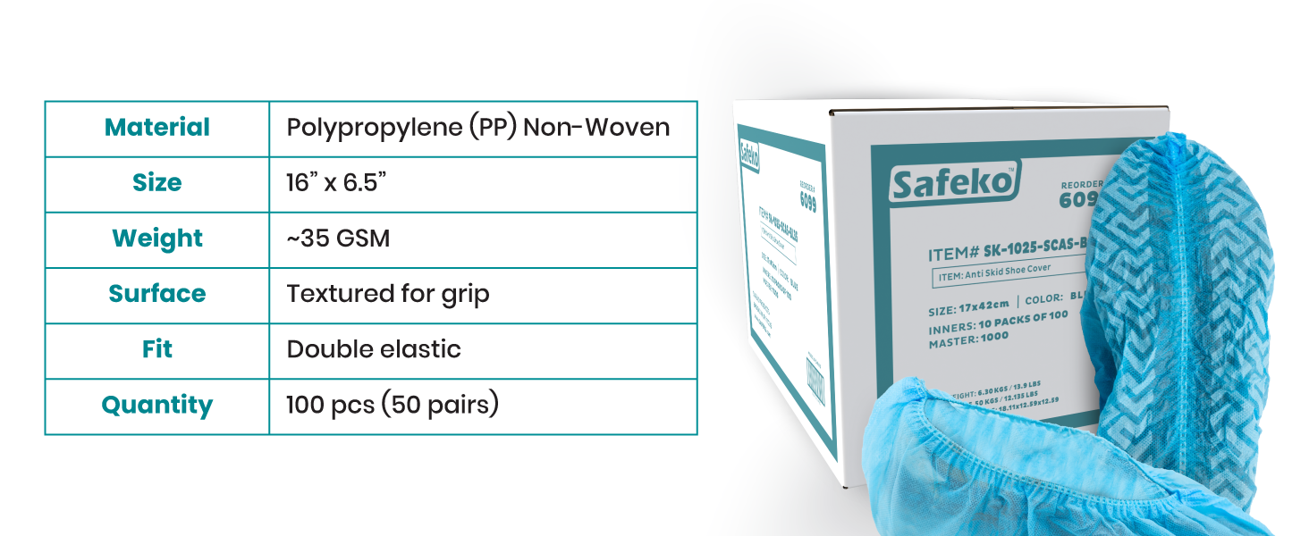 Polypropelene Non-Woven, Double Elastic Sole