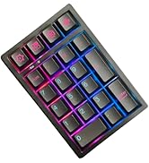 BOYI TD21 Hot Swap Numpad,21 Keys Mini Numpad Portable Keypad Bluetooth5.0/2.4G/Wired Number Pad ...