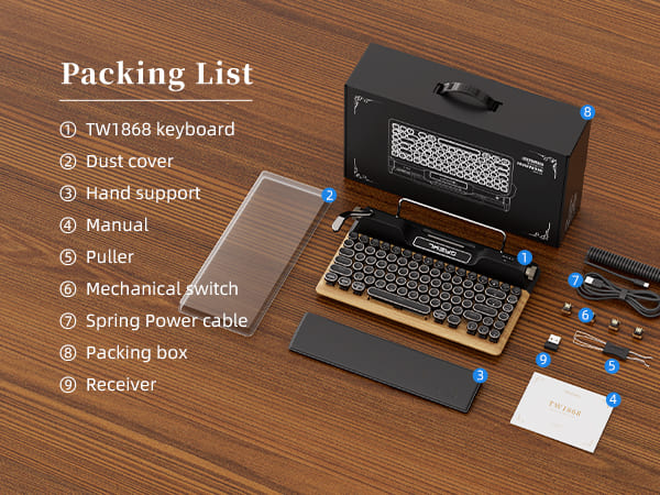 The package contains premium keyboard accessories