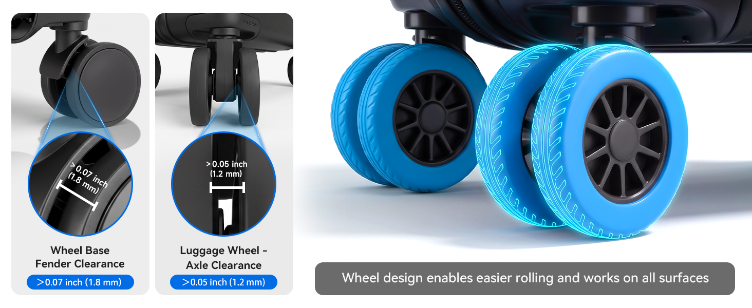 luggage wheel covers for suitcase