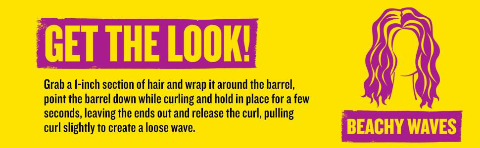 curling irons; curling iron; curling wand; curling wands; high heat; long lasting curls; bed head
