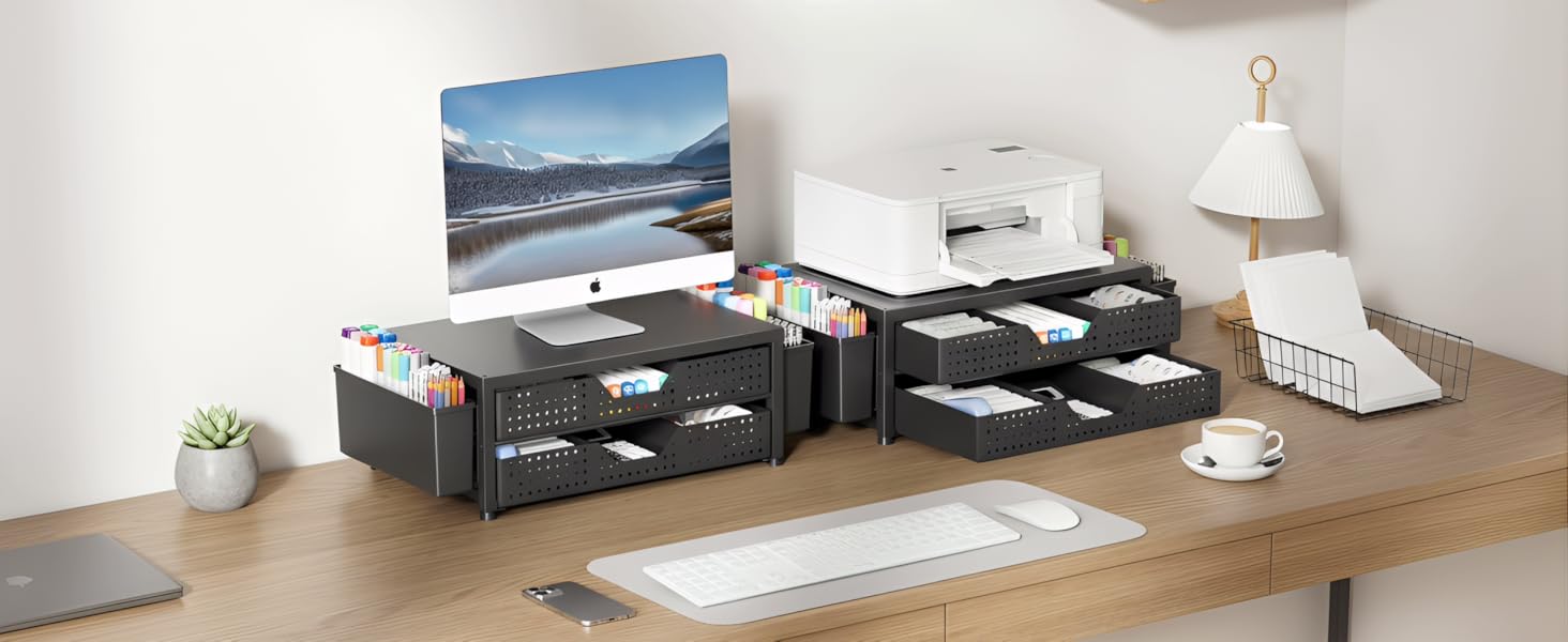 desk organizer monitor stand