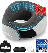 Travel Pillow-Neck Pillows for Airplanes, Memory Foam Travel Neck Pillow for Long Flights|Airport...