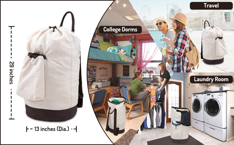 Laundry bag backpack
