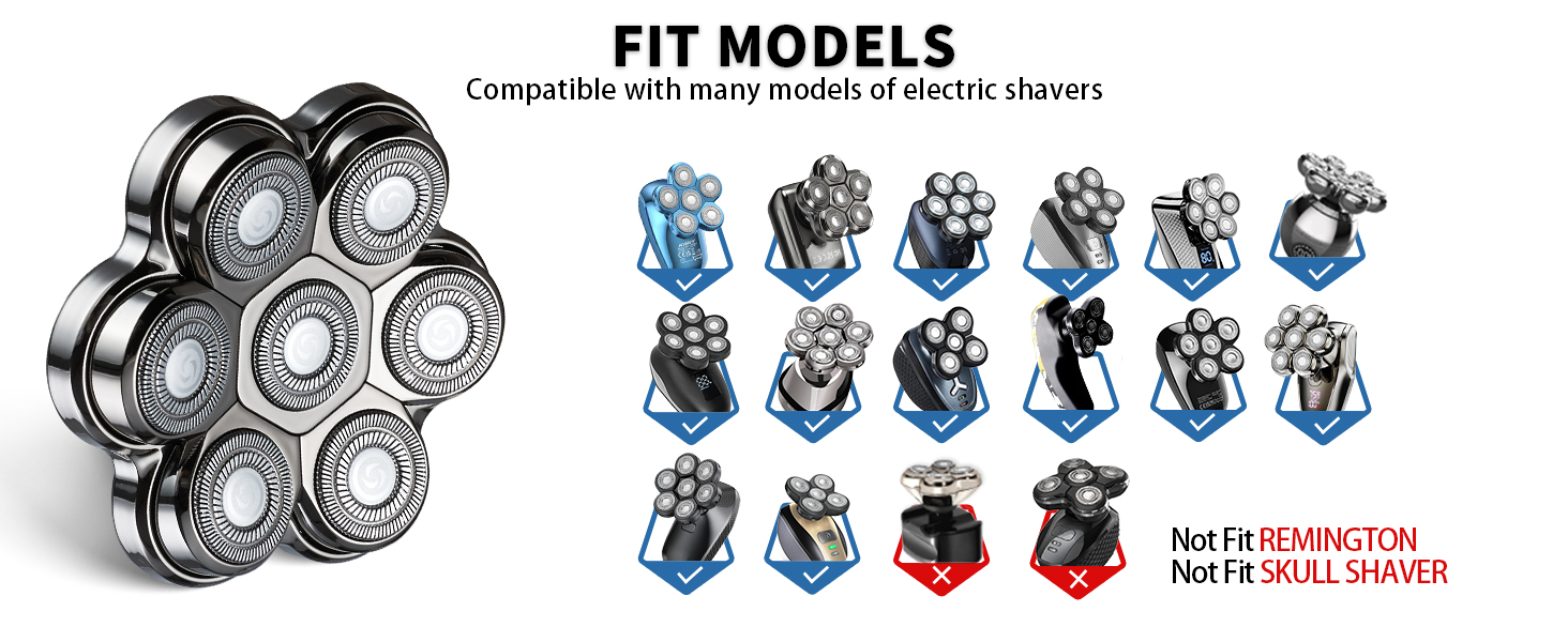 Electric Shaver Replacement Head