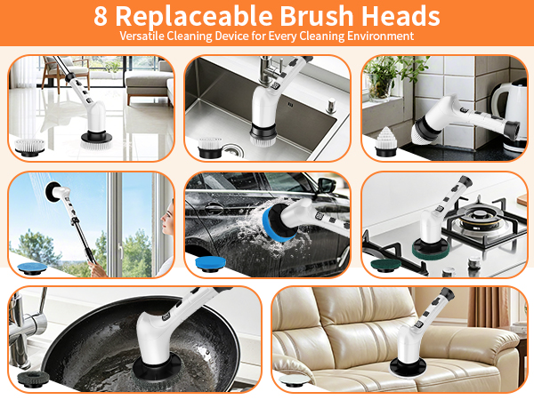 spinning cleaning brush