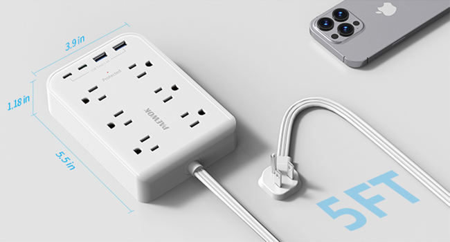 extension cord with multiple outlets extension cord flat wall plug