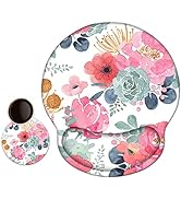 AIMSA Ergonomic Mouse Pad with Wrist Support, Gel Mousepad Non-Slip PU Base Wrist Rest Pad for Ho...