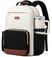 LOVEVOOK Laptop Backpack for Women with Pouch Pocket for Stanley Cup,15.6 Inch Laptop Bag Travel ...