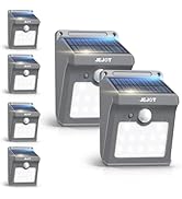JEJOT 6 Pack Solar Motion Lights Outdoor Waterproof,270° Wide Angle,3 Modes Solar Wall Lights, An...