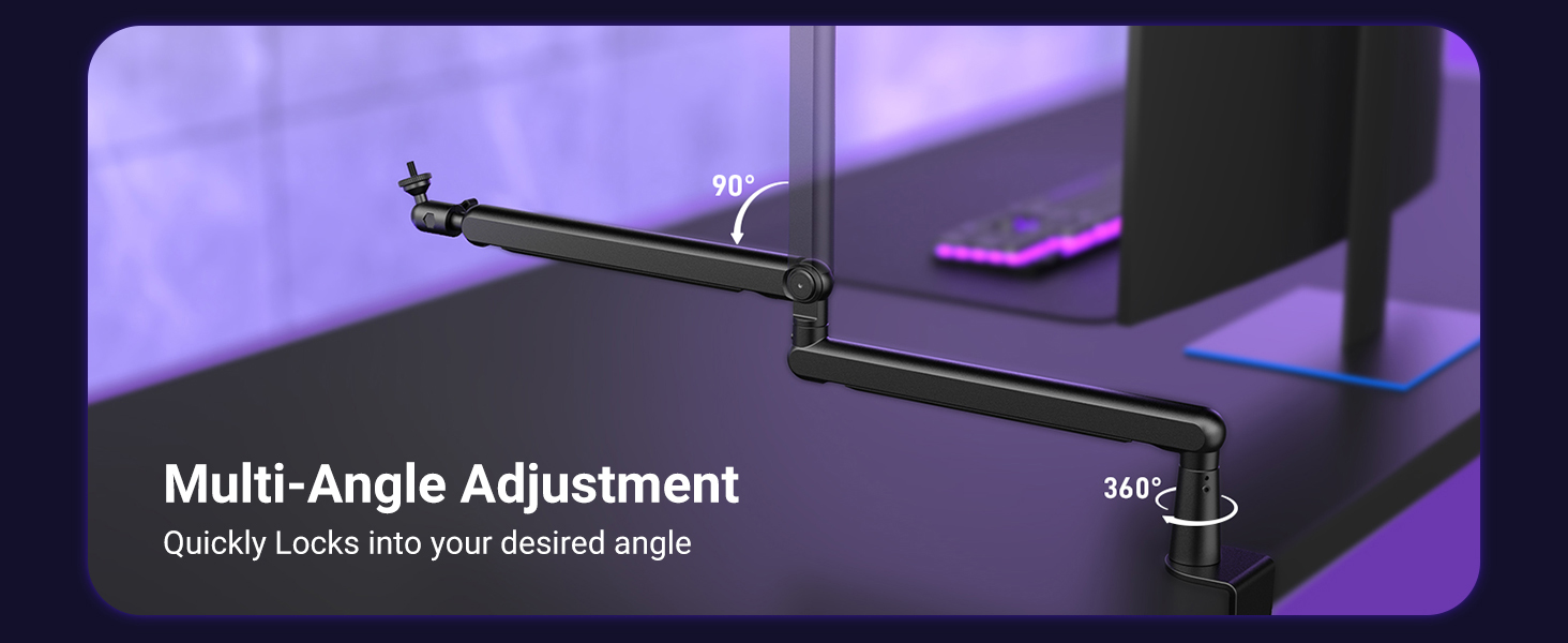 mic arm with adjustment