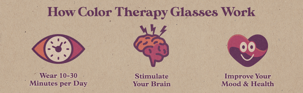 color therapy glasses, chromotherapy, mood glasses, colored glasses, anxiety relief, light therapy