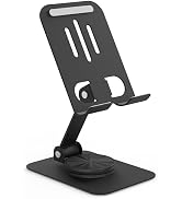 HZZADZXW Metal Cell Phone Stand for Desk, Multi-Angel Adjustable 360° Rotation Non-Slip and Folda...