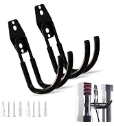 Diamall 2 PCS EV Charger Holder Wall Mount, Durable Heavy-Duty J-Hook with Anti-Slip Coating for ...