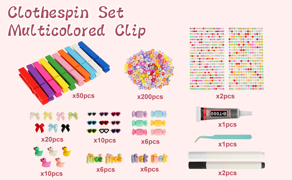 Colorful Wooden Cheer Pins &amp;amp; Spirit Clips