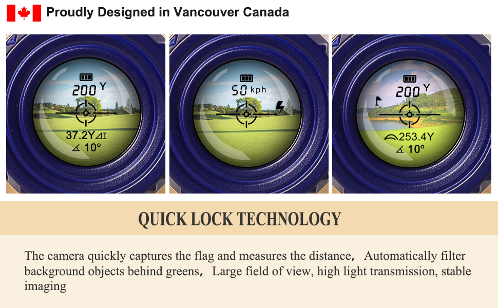 Fetch Falcon Rechargeable LCD 1200 YD Golf Laser Rangefinder