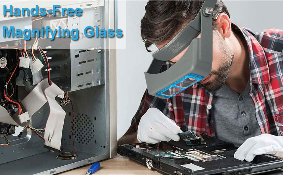 Hands Free Headband Magnifier