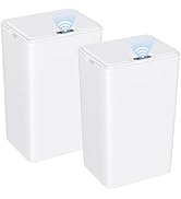 jinligogo 2Pack Bathroom Small Trash Can with Lid, 4 Gallon Touchless Automatic Garbage Can Slim ...