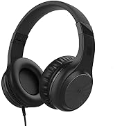 Motorola over ear wired corded headphones head phones with mic microphone work from home accessories