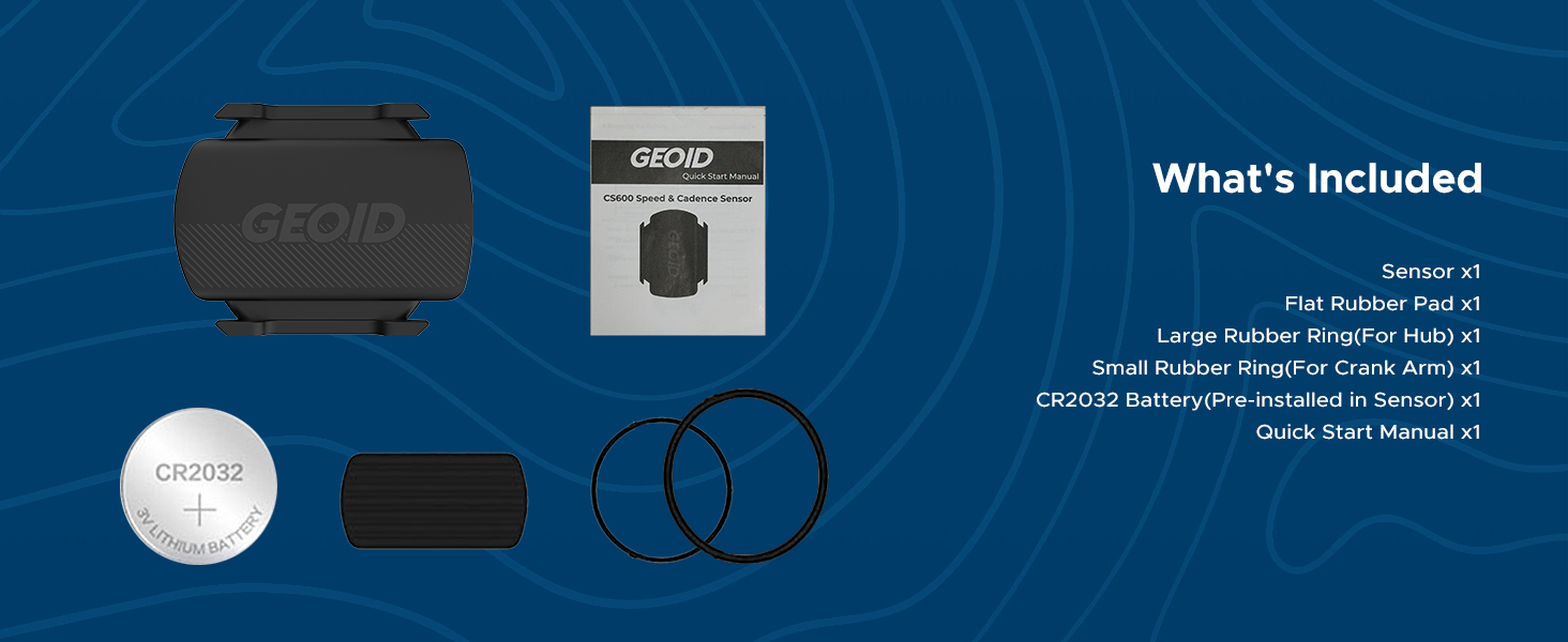 CS600 Cadence/Speed Sensor for Cycling, ANT+/Bluetooth Wireless Bicycle RPM Sensor