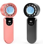 BCFHYK 2Packs 2025Upgraded Foldable Mini Personal Fan, Rechargeable 3-IN-1 Hand/Desk/Neck Fan Coo...