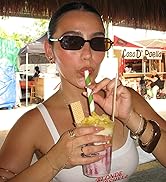 Colrea Retro Rectangle Sunglasses for Women Men Trendy Vintage Small Square Sun Glasses 90s Fashi...