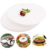 Meykers Patty Paper Sheets for 4 /4.5 Inch Burger Press | 500 pcs Round | Hamburger Maker Non-Sti...
