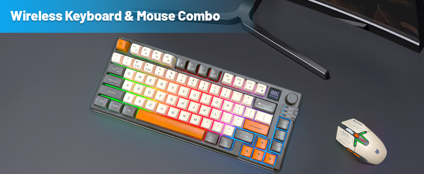 wireless gaming keyboard mouse combo