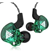 Qkz ak6 Gaming Earbuds with mic,Universal 3.5mm HiFi Sport Headphones in Ear Earphone for Running...