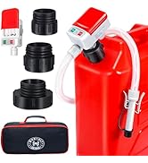 Automatic Fuel Transfer Pump with Auto-Stop, 51'' Extra Long Hose, 3.2 Gallon per Min, 4 Can Adap...