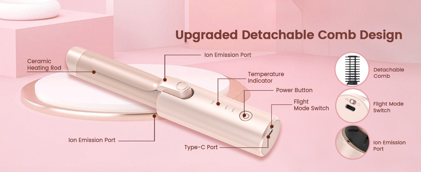 Mini Travel Hot Straightener Comb