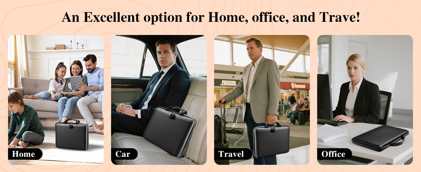 Fireproof Document Box File Organizer