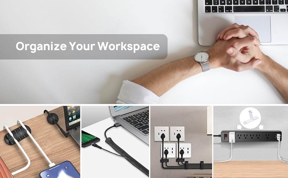 193 PCS Cable Management Kit 4 Cable Sleeve