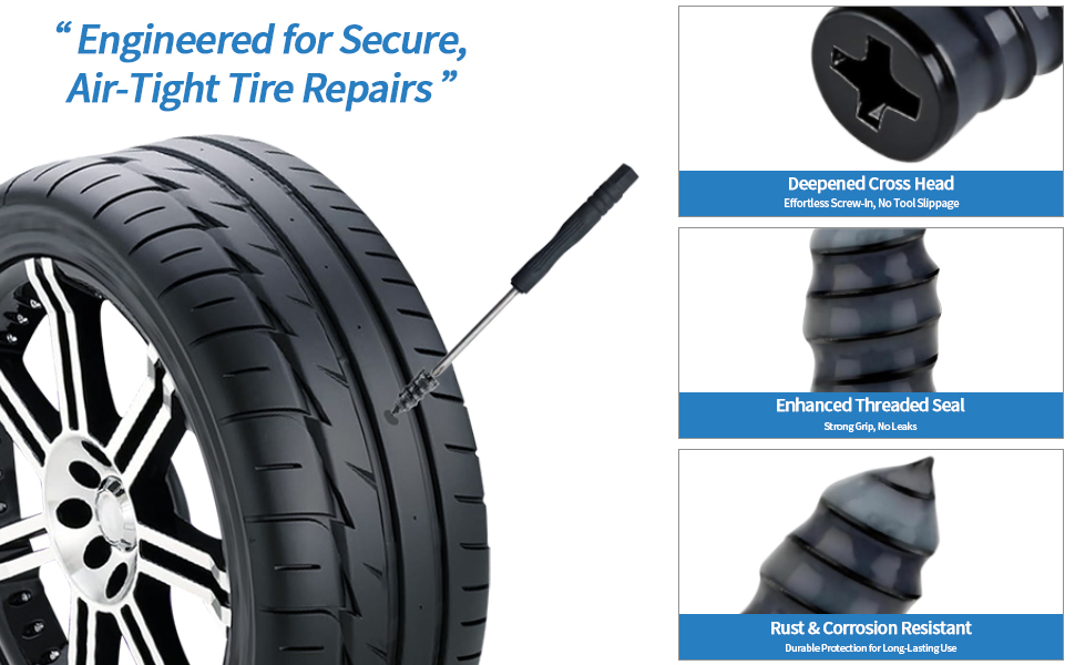 tire screw plug repair kit tire repair screws tubeless tire repair kit