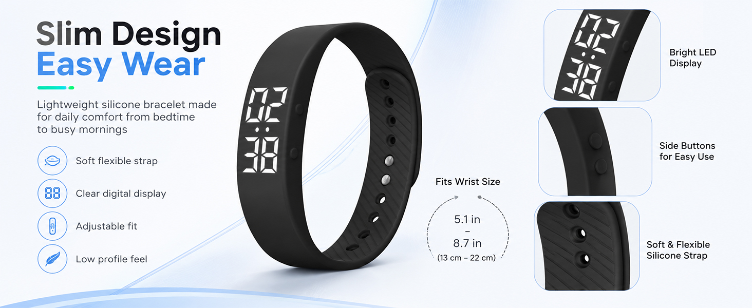 Vibrating Alarm Wristband