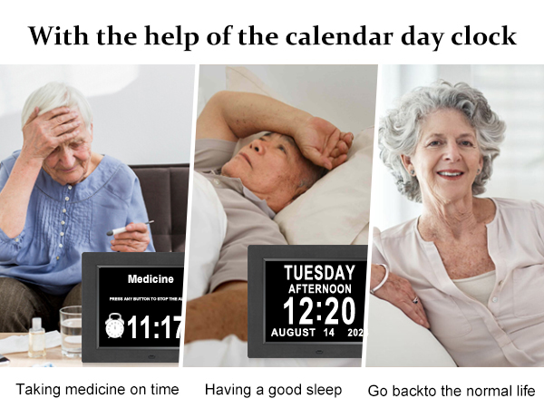  Digital Calendar Day Clocks for Seniors