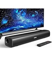 Saiyin 17 inch Sound Bar for Smart TV with Bluetooth 5.3/Optical/Auxiliary, Wall Mountable Soundb...