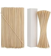 250PCS 12 Inches Natural Bamboo Barbecue Skewers,3mm Heavy Duty Wooden Skewers Without Splinter f...