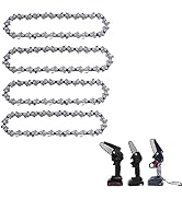 FIFCHALL [4 Pieces] 4 Inch Mini Chainsaw Chain, 4 Inch Replacement Chains for Cordless Electric P...