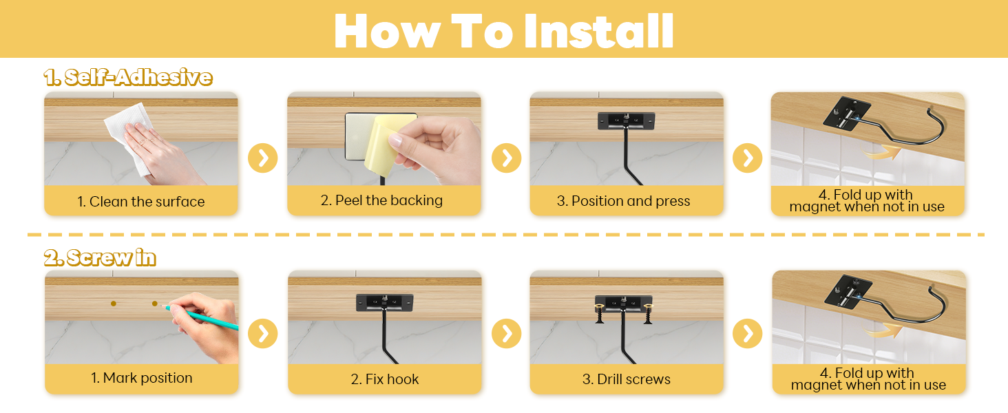 Self Adhesive Banana Hook 