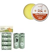 Poop Bags for Dogs, Dog Poop Bags Rolls and Small Trash Bags for Waste Cleanup and Paw Balm Dogs ...
