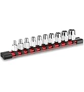 WORKPRO 1/4" Drive Socket Set, 10-Piece SAE CR-V Socket Set with Sturdy Socket Organizer, 6-Point...