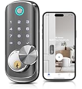 WiFi Smart Door Lock - TEEHO Fingerprint Keyless Entry Lock for Front Door - Built in Wi-Fi Smart...